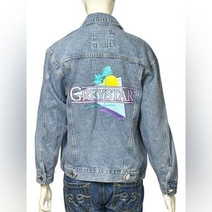 American Bazi 100%Cotton Blue Denim Jacket Size Small
